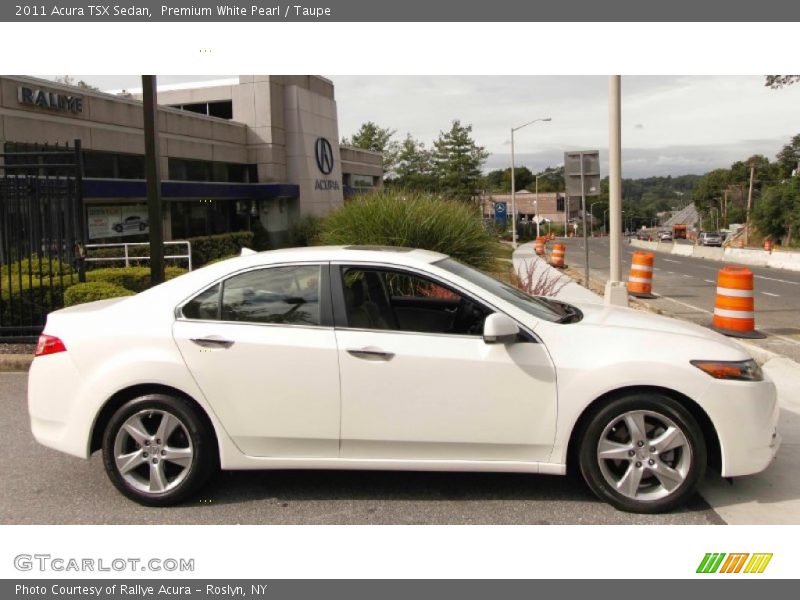 Premium White Pearl / Taupe 2011 Acura TSX Sedan