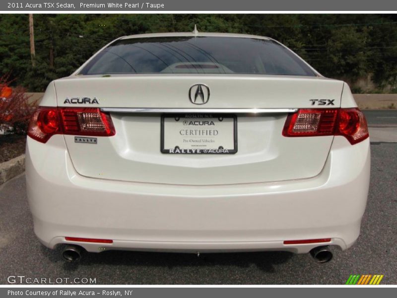 Premium White Pearl / Taupe 2011 Acura TSX Sedan