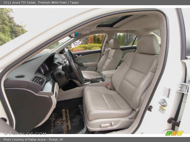 Premium White Pearl / Taupe 2011 Acura TSX Sedan