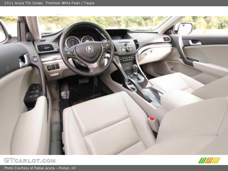 Premium White Pearl / Taupe 2011 Acura TSX Sedan