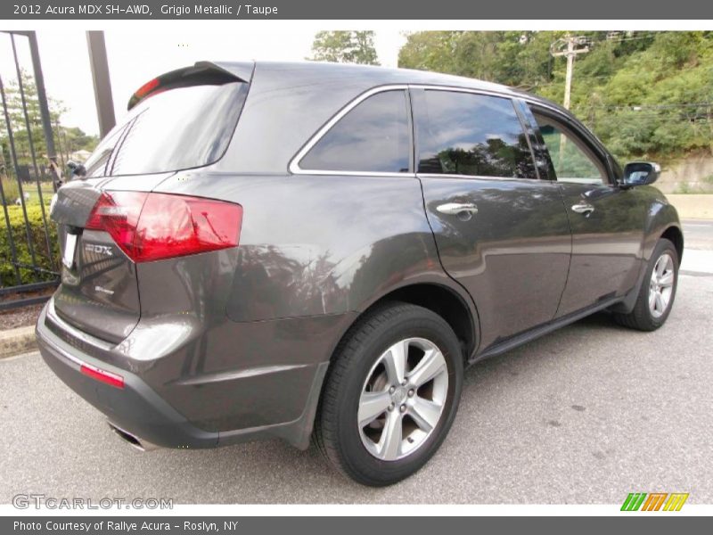 Grigio Metallic / Taupe 2012 Acura MDX SH-AWD