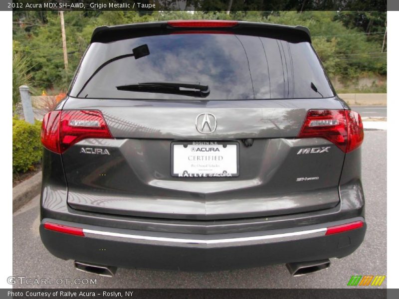 Grigio Metallic / Taupe 2012 Acura MDX SH-AWD