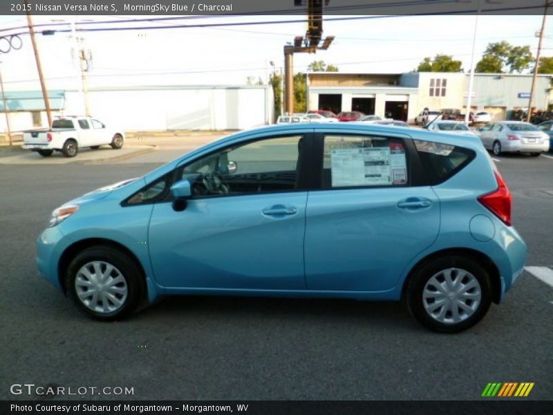 MorningSky Blue / Charcoal 2015 Nissan Versa Note S