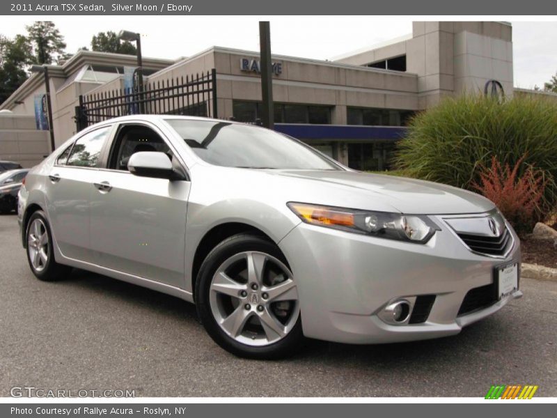 Silver Moon / Ebony 2011 Acura TSX Sedan