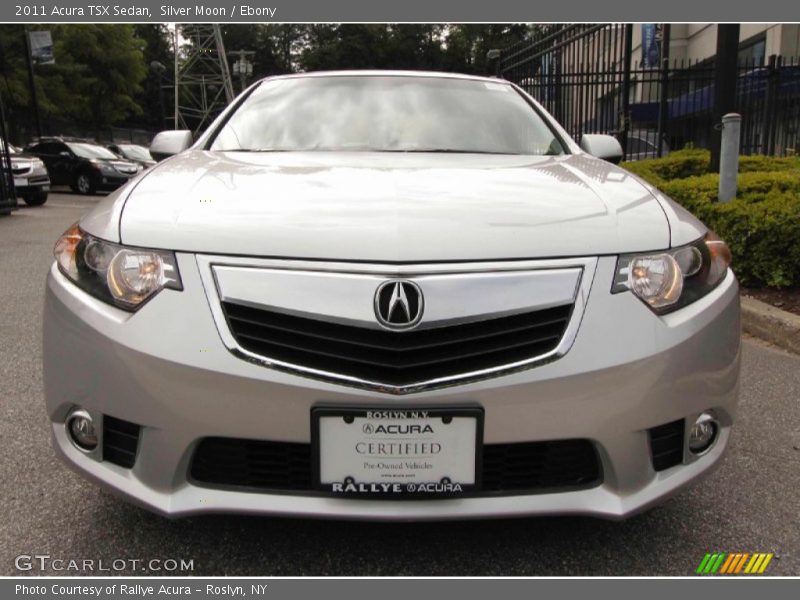 Silver Moon / Ebony 2011 Acura TSX Sedan