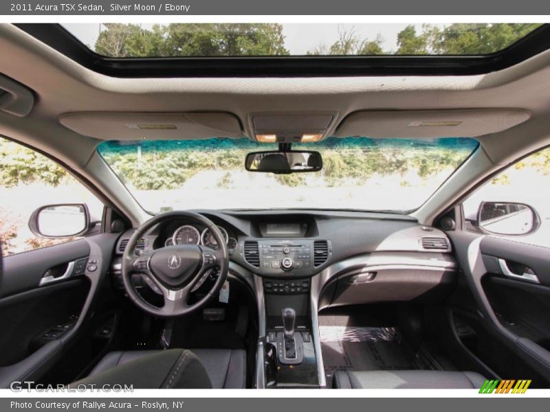 Silver Moon / Ebony 2011 Acura TSX Sedan