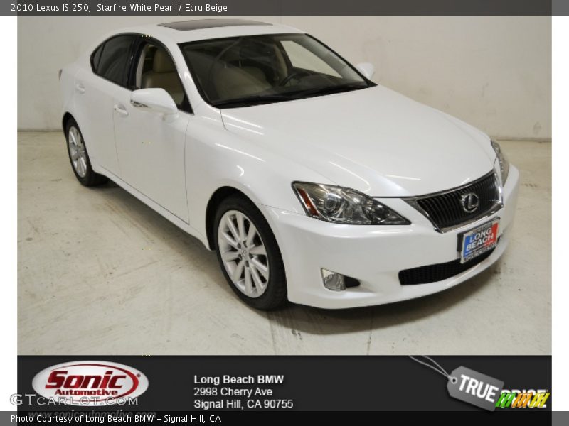 Starfire White Pearl / Ecru Beige 2010 Lexus IS 250