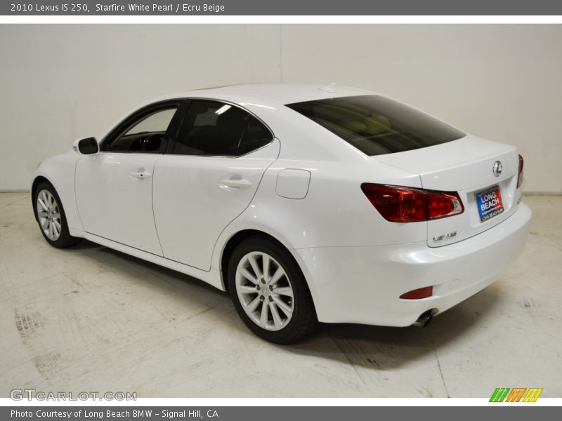 Starfire White Pearl / Ecru Beige 2010 Lexus IS 250