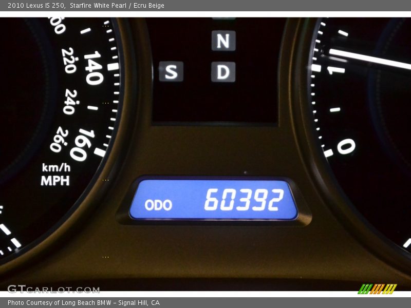 Starfire White Pearl / Ecru Beige 2010 Lexus IS 250