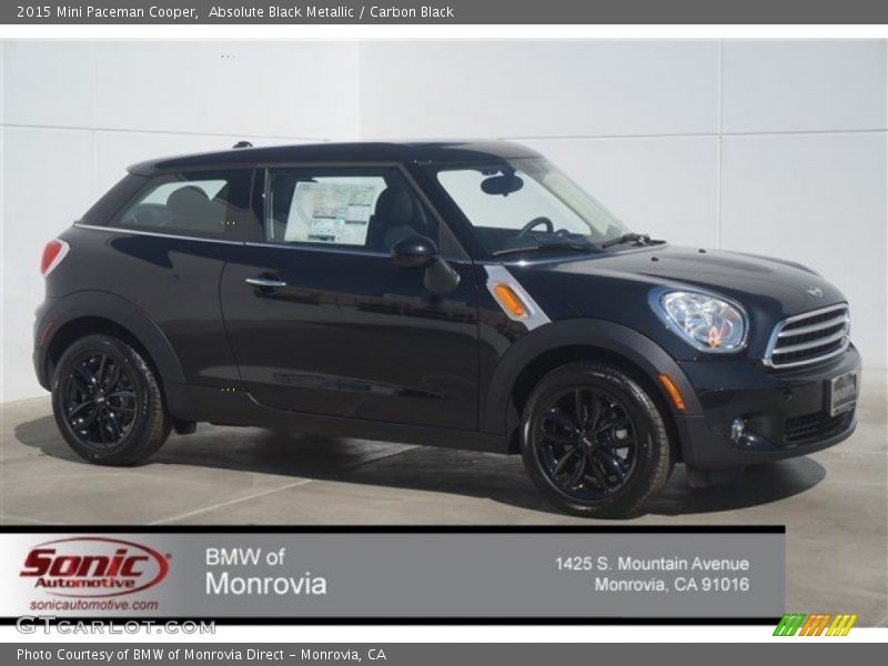 Absolute Black Metallic / Carbon Black 2015 Mini Paceman Cooper