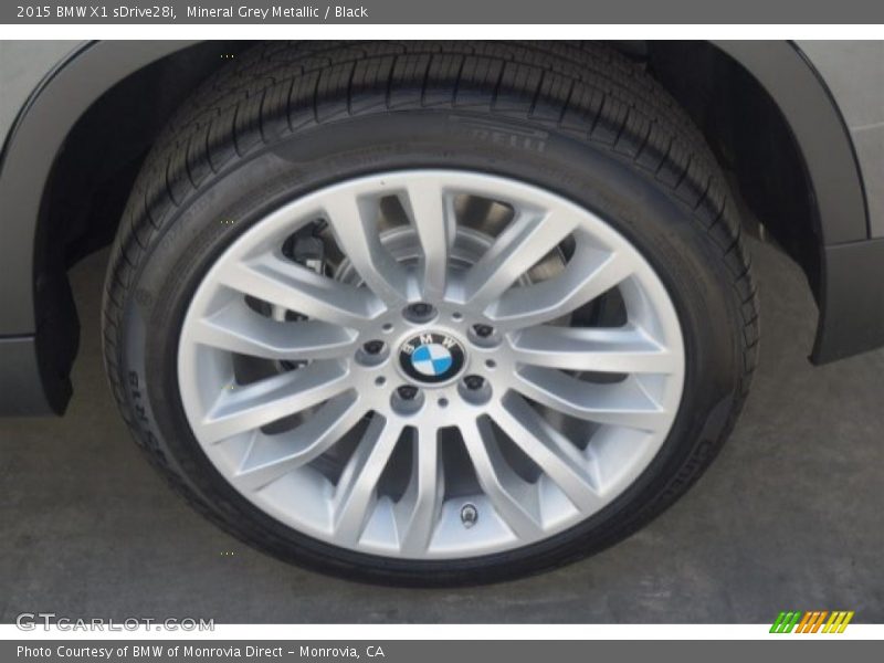 Mineral Grey Metallic / Black 2015 BMW X1 sDrive28i