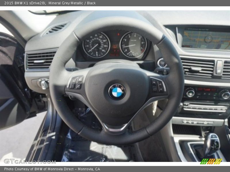 Mineral Grey Metallic / Black 2015 BMW X1 sDrive28i