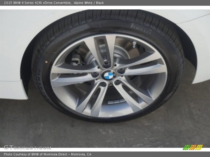 Alpine White / Black 2015 BMW 4 Series 428i xDrive Convertible