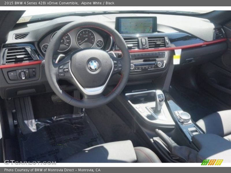 Alpine White / Black 2015 BMW 4 Series 428i xDrive Convertible