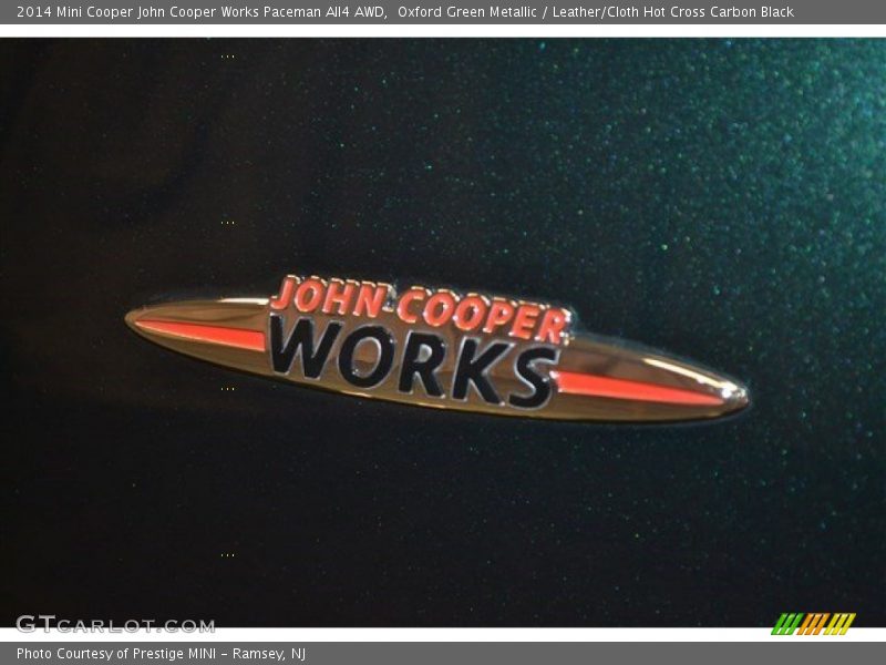 Oxford Green Metallic / Leather/Cloth Hot Cross Carbon Black 2014 Mini Cooper John Cooper Works Paceman All4 AWD