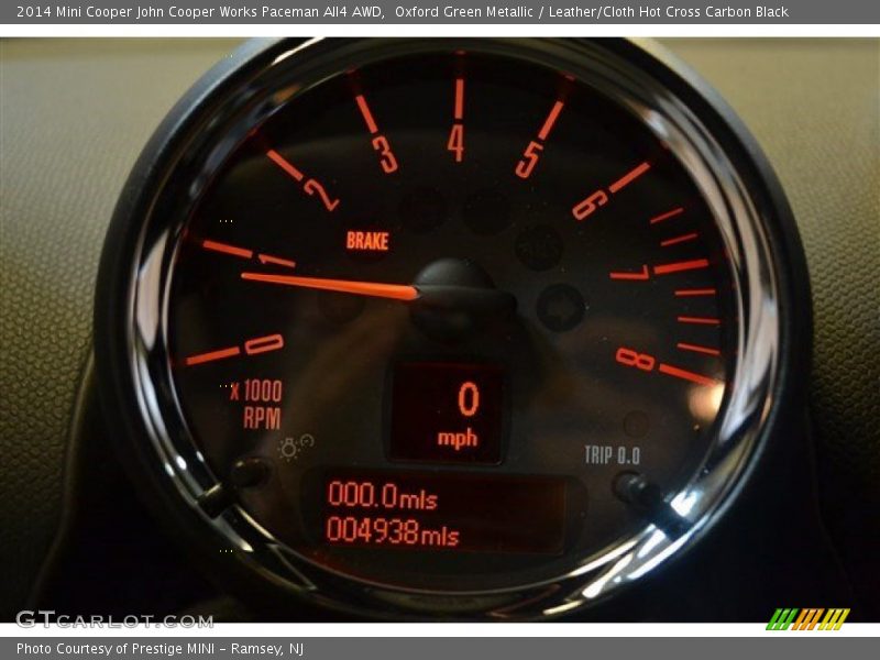 Oxford Green Metallic / Leather/Cloth Hot Cross Carbon Black 2014 Mini Cooper John Cooper Works Paceman All4 AWD