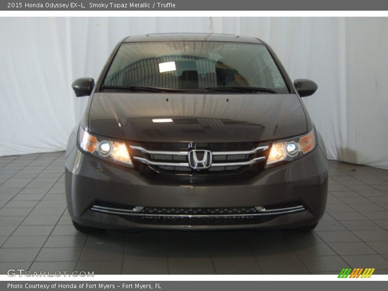 Smoky Topaz Metallic / Truffle 2015 Honda Odyssey EX-L