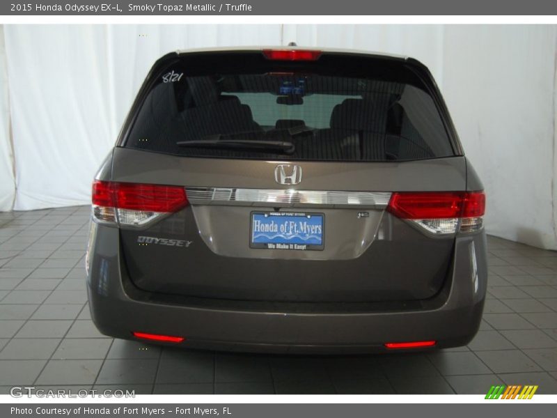 Smoky Topaz Metallic / Truffle 2015 Honda Odyssey EX-L