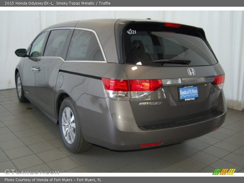 Smoky Topaz Metallic / Truffle 2015 Honda Odyssey EX-L