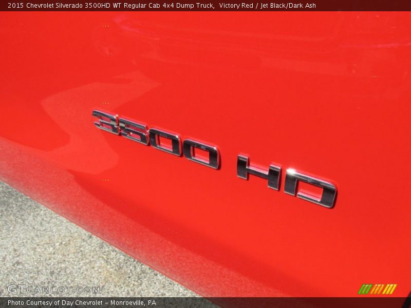 Victory Red / Jet Black/Dark Ash 2015 Chevrolet Silverado 3500HD WT Regular Cab 4x4 Dump Truck