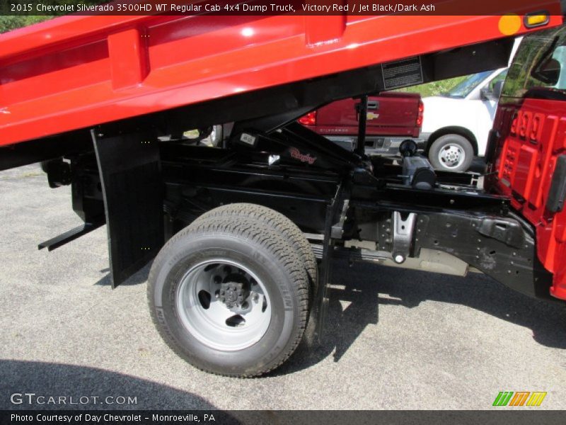 Victory Red / Jet Black/Dark Ash 2015 Chevrolet Silverado 3500HD WT Regular Cab 4x4 Dump Truck