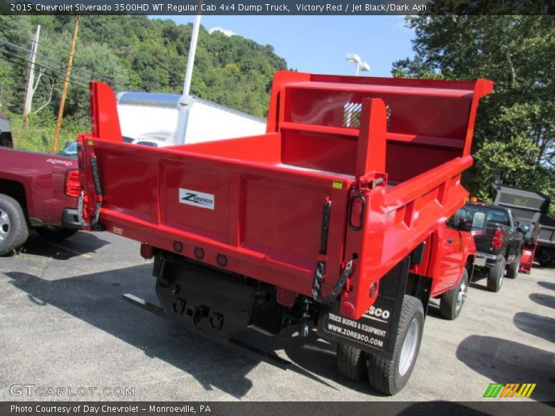 Victory Red / Jet Black/Dark Ash 2015 Chevrolet Silverado 3500HD WT Regular Cab 4x4 Dump Truck