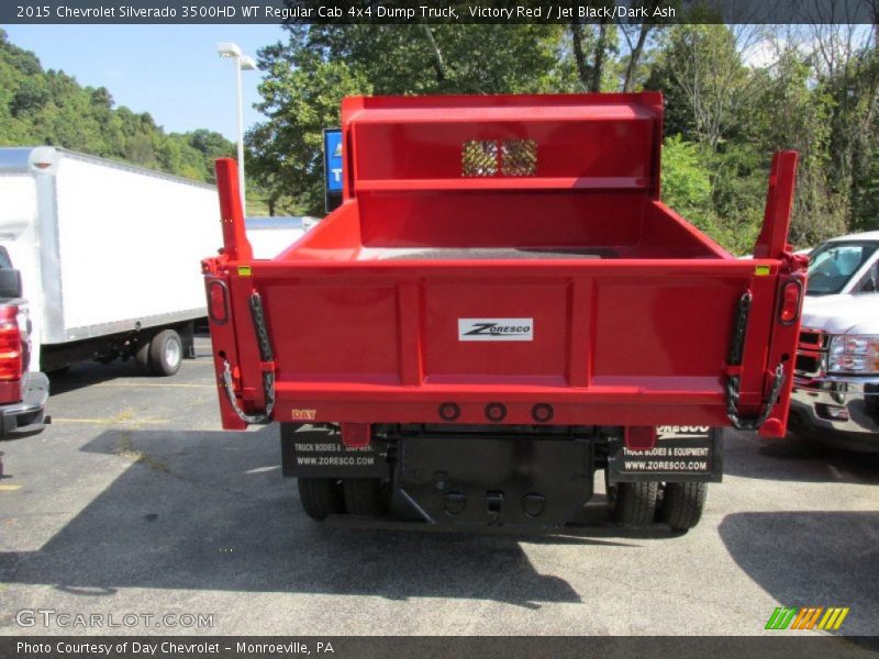 Victory Red / Jet Black/Dark Ash 2015 Chevrolet Silverado 3500HD WT Regular Cab 4x4 Dump Truck
