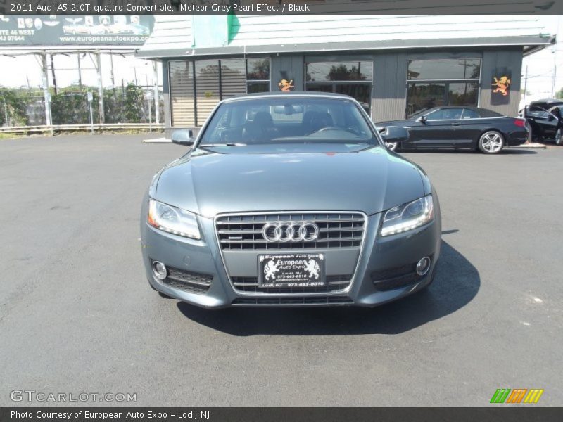 Meteor Grey Pearl Effect / Black 2011 Audi A5 2.0T quattro Convertible