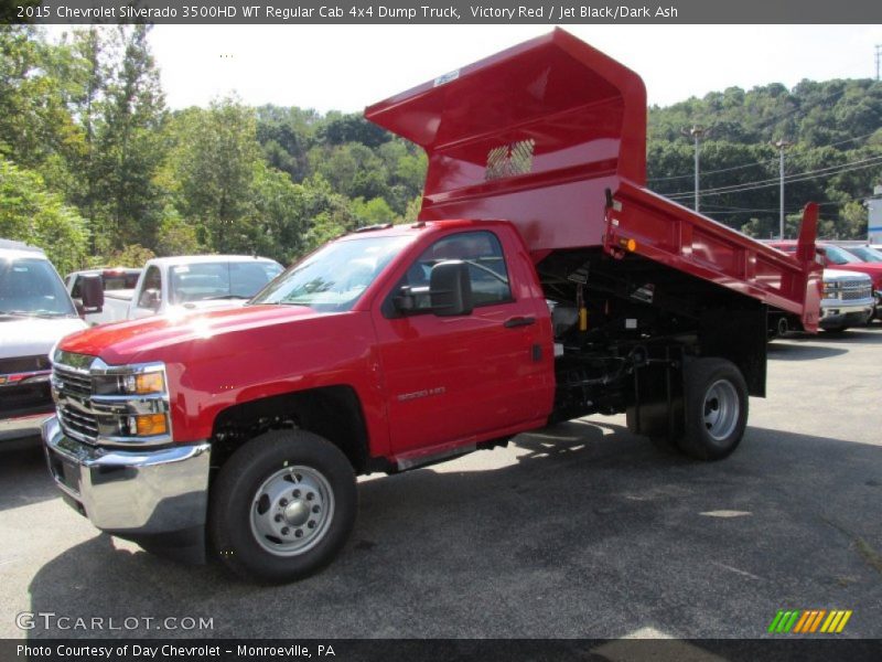  2015 Silverado 3500HD WT Regular Cab 4x4 Dump Truck Victory Red