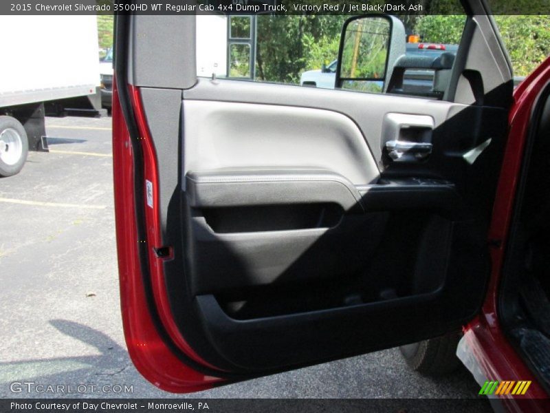 Victory Red / Jet Black/Dark Ash 2015 Chevrolet Silverado 3500HD WT Regular Cab 4x4 Dump Truck