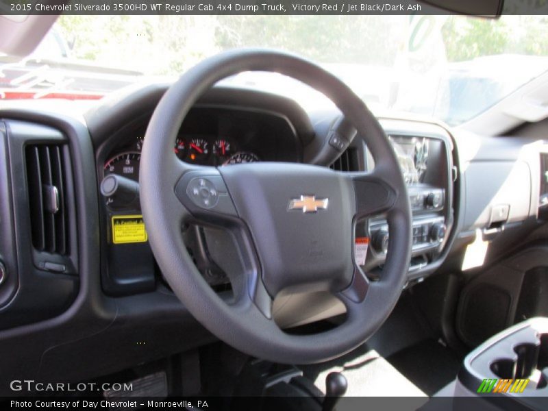 Victory Red / Jet Black/Dark Ash 2015 Chevrolet Silverado 3500HD WT Regular Cab 4x4 Dump Truck
