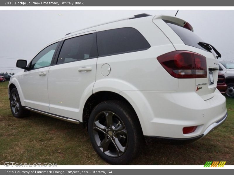 White / Black 2015 Dodge Journey Crossroad