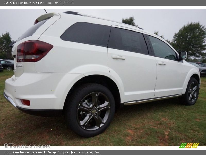 White / Black 2015 Dodge Journey Crossroad