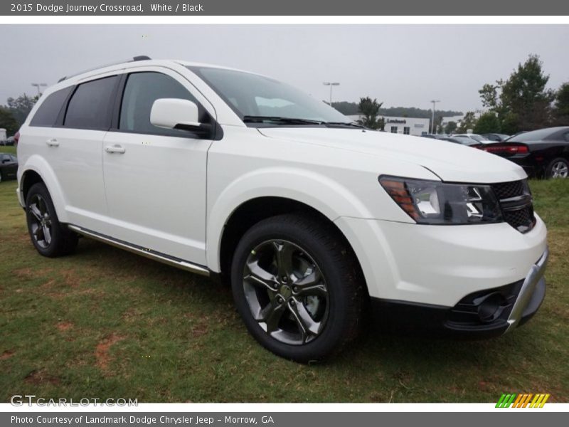 White / Black 2015 Dodge Journey Crossroad