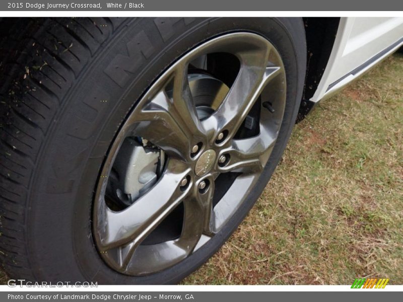 White / Black 2015 Dodge Journey Crossroad