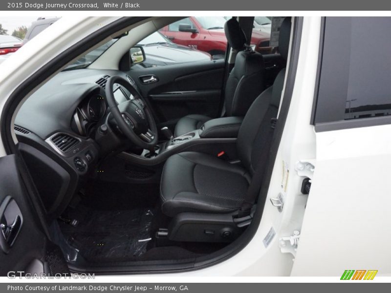 White / Black 2015 Dodge Journey Crossroad