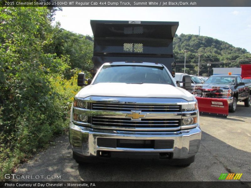 Summit White / Jet Black/Dark Ash 2015 Chevrolet Silverado 3500HD WT Regular Cab 4x4 Dump Truck