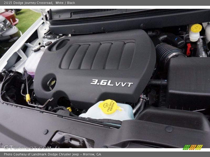 White / Black 2015 Dodge Journey Crossroad