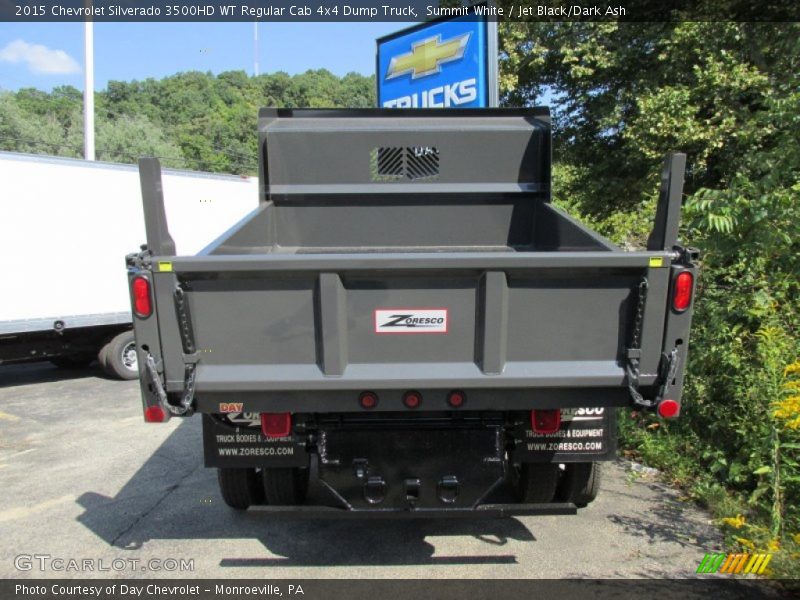 Summit White / Jet Black/Dark Ash 2015 Chevrolet Silverado 3500HD WT Regular Cab 4x4 Dump Truck
