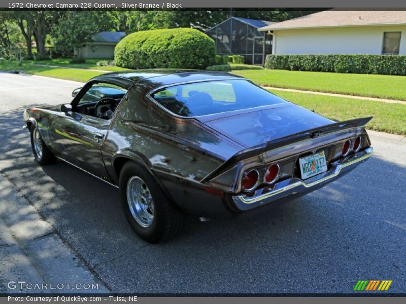 Silver Bronze / Black 1972 Chevrolet Camaro Z28 Custom