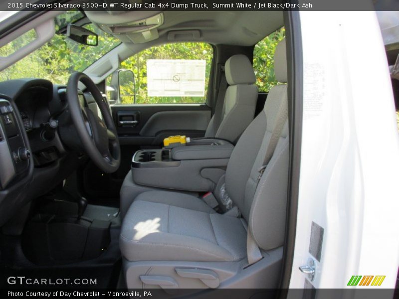  2015 Silverado 3500HD WT Regular Cab 4x4 Dump Truck Jet Black/Dark Ash Interior
