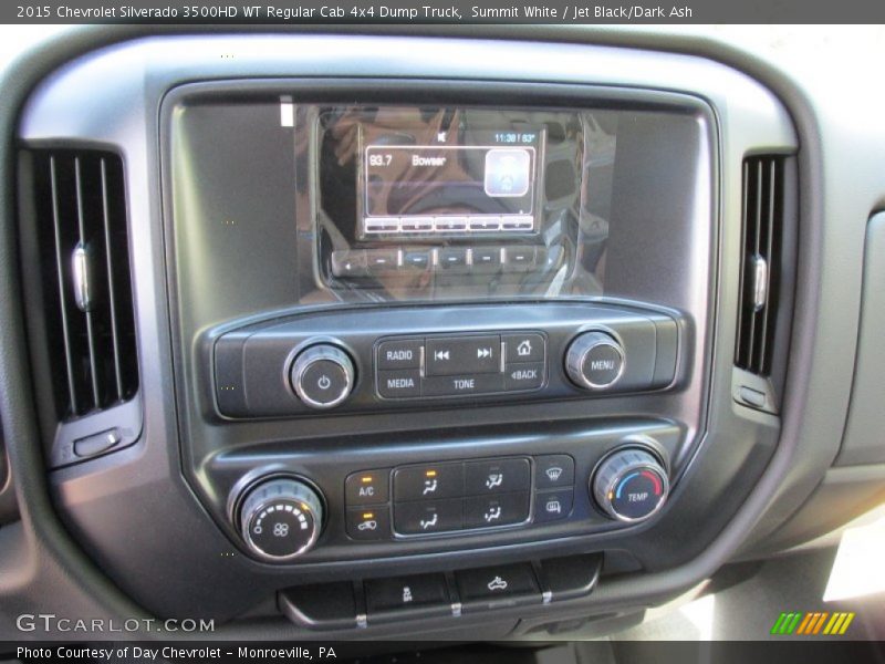 Controls of 2015 Silverado 3500HD WT Regular Cab 4x4 Dump Truck