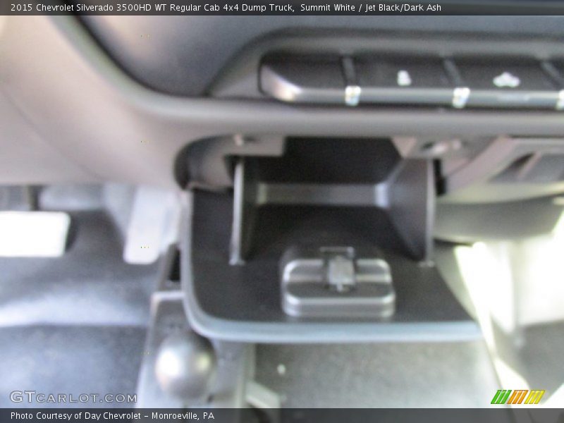 Summit White / Jet Black/Dark Ash 2015 Chevrolet Silverado 3500HD WT Regular Cab 4x4 Dump Truck