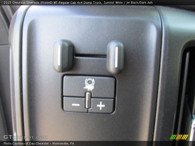 Summit White / Jet Black/Dark Ash 2015 Chevrolet Silverado 3500HD WT Regular Cab 4x4 Dump Truck