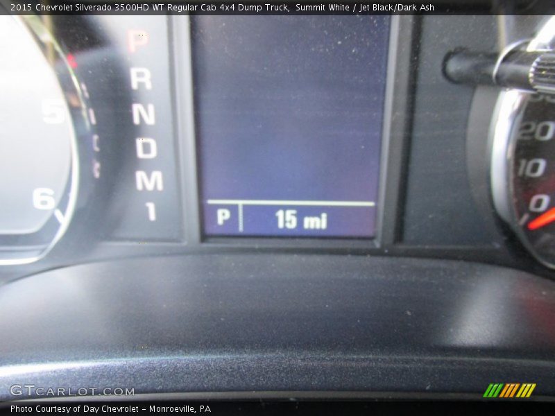 Summit White / Jet Black/Dark Ash 2015 Chevrolet Silverado 3500HD WT Regular Cab 4x4 Dump Truck