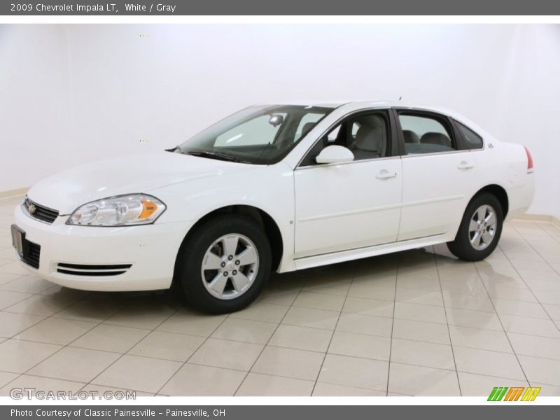 White / Gray 2009 Chevrolet Impala LT