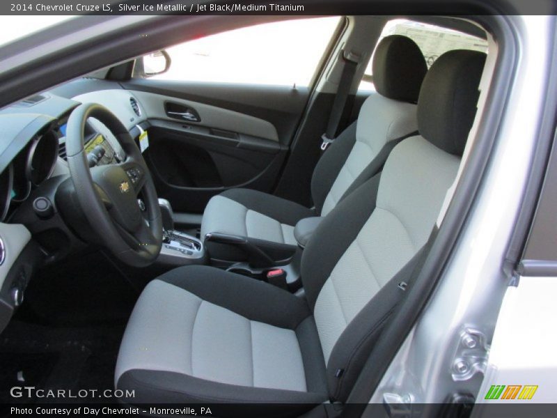Silver Ice Metallic / Jet Black/Medium Titanium 2014 Chevrolet Cruze LS