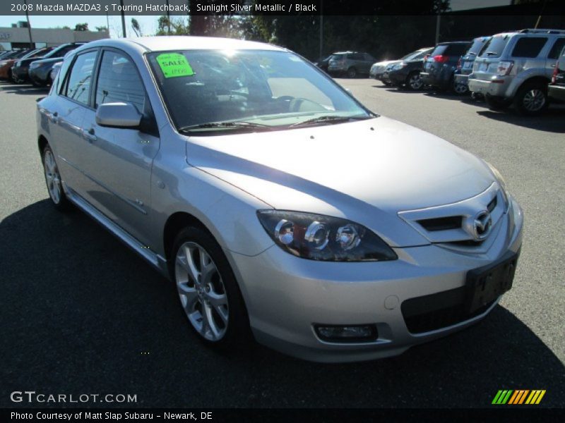 Sunlight Silver Metallic / Black 2008 Mazda MAZDA3 s Touring Hatchback