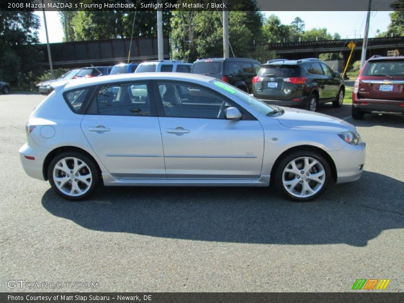 Sunlight Silver Metallic / Black 2008 Mazda MAZDA3 s Touring Hatchback