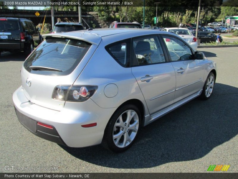 Sunlight Silver Metallic / Black 2008 Mazda MAZDA3 s Touring Hatchback